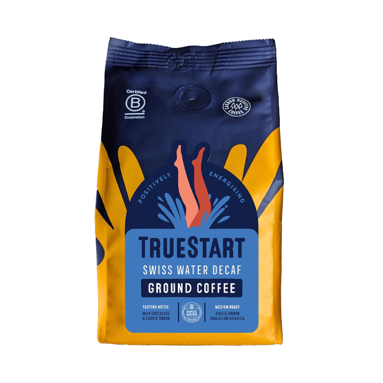 TrueStart Brazilian Swiss Water Decaf Ground Coffee 200g